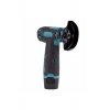 Μίνι γωνιακός μύλος με 2 μπαταρίες, 12V, 19.500 RPM, 1200 mAh, M5, δίσκος 76 mm, άξονας 10 mm