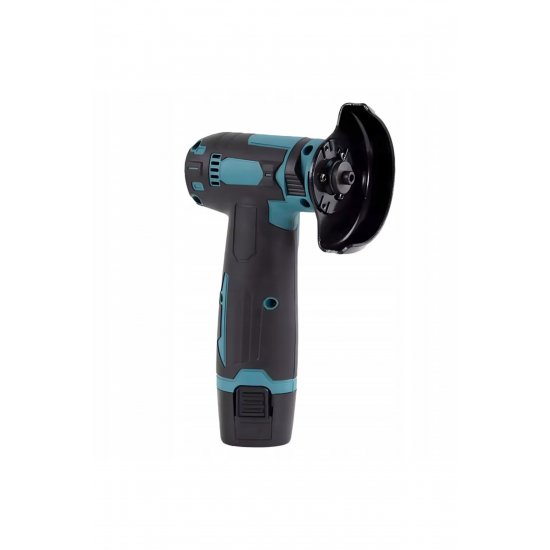 Μίνι γωνιακός μύλος με 2 μπαταρίες, 12V, 19.500 RPM, 1200 mAh, M5, δίσκος 76 mm, άξονας 10 mm