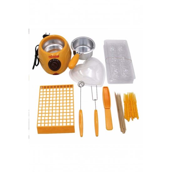 Electric Chocolatiere 20W με fondue σετ για 10 άτομα, για λιώσιμο σοκολάτας και επιδόρπια