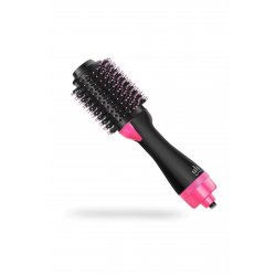 Zenino 3-σε-1 Volumizing Electric Brush - 1000 W, στεγνωτήριο & ψαλιδάκι, ιοντικό, μαύρο/ροζ