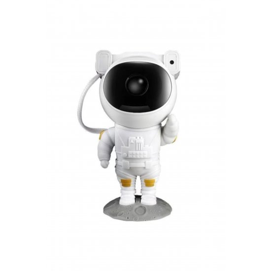 Προβολέας Galaxy Laser Night Light Projector τύπου αστροναύτη με τηλεχειριστήριο, ρύθμιση 360, λευκό