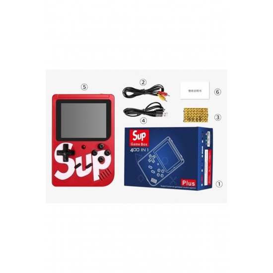 φορητό Retro Game Console 400 Pre-Installed Games, Nostalgic SUP