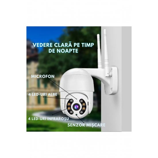 Κάμερα παρακολούθησης Wi-Fi S10 Eye 4MP + κάρτα μνήμης 32 GB