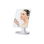 Φωτιζόμενος καθρέφτης καλλυντικών, VL1852, 24 LED και 10x μίνι καθρέφτης, λευκός