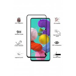 Μεμβράνη από σκληρυμένο γυαλί, Samsung Galaxy A55, 9H Anti-shock, Πλήρης οθόνη, Μαύρες άκρες