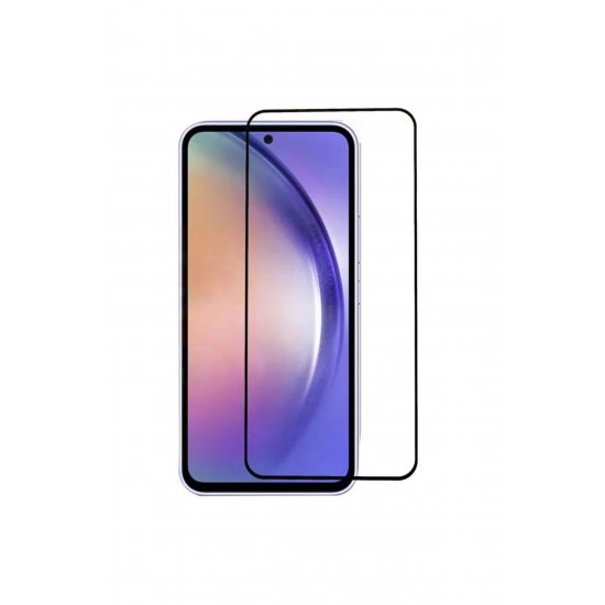 Μεμβράνη από σκληρυμένο γυαλί, Samsung Galaxy A55, 9H Anti-shock, Πλήρης οθόνη, Μαύρες άκρες