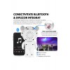 Προβολέας Galaxy Astronaut, Ηχείο Bluetooth, Νυχτερινό φως, Ρυθμιζόμενο 360°, Κινητοί βραχίονες, Λευκό
