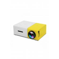 Lifestyle Mini Video Projector φορητός, LED, 1080p, HD, Κίτρινο-Λευκό