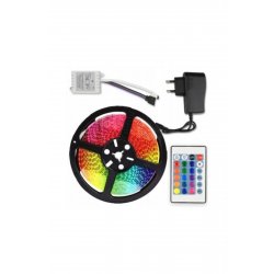 Κιτ λωρίδων LED RGB με τηλεχειριστήριο, 5m, 270 LED, αδιάβροχο Πολύχρωμο