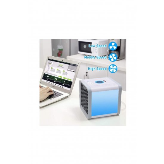 Μίνι φορητός ψύκτης αέρα, Arctic Air Cooler JRH, 3 Λειτουργίες Cool Humidify Purify, LED Light 7 Color Μίνι φορητός ψύκτης αέρα, Arctic Air Cooler JRH, 3 Λειτουργίες Cool Humidify Purify, LED Light 7 Color