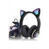 Ασύρματα ακουστικά με αυτιά γάτας, Bluetooth, φώτα RGB, ακύρωση θορύβου, μικρόφωνο, μπάσα,