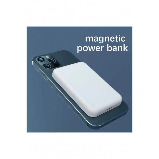 Ψηφιακή Εξωτερική Μπαταρία Kala Magsafe, Ασύρματη φόρτιση, 10.000 mAh, Λευκό