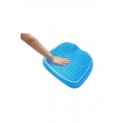Orthopedic Gel Cushion Ntech, Μαξιλάρι μασάζ για καρέκλα και αυτοκίνητο, διάφανο μπλε