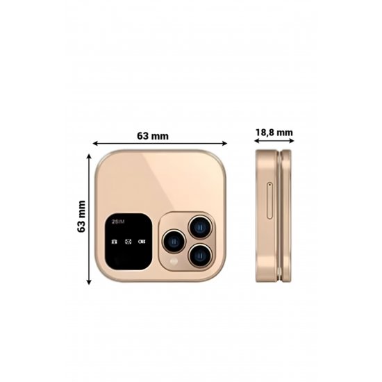 Telefon Flip i16 Pro Dual SIM – Χρυσό