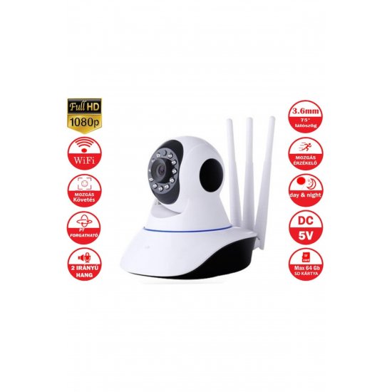 Κάμερα IP rotativa, Fara fir, 2 MP, Sunet αμφίδρομη