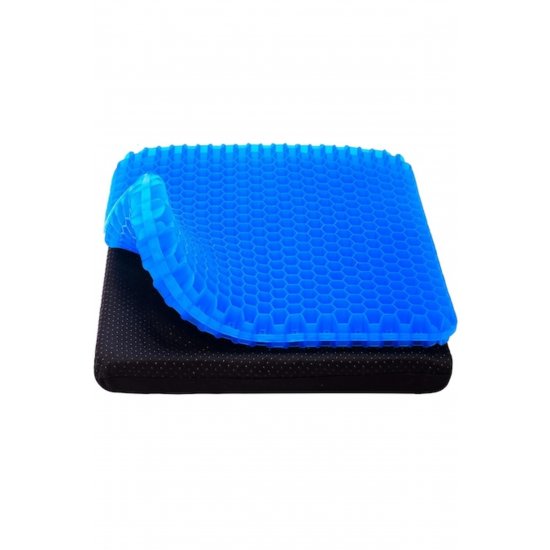 Ορθοπεδικό μαξιλάρι καθίσματος με Gel, Axroad Mall, Alveolar Design, Αντιολισθητικό, Πλενόμενο κάλυμμα