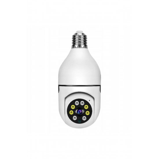 Λαμπτήρας κάμερας παρακολούθησης WiFi, Full HD 1080p, Περιστροφή 360°, Αισθητήρας κίνησης, Νυχτερινή όραση IR, Two-Wa Λαμπτήρας κάμερας παρακολούθησης WiFi, Full HD 1080p, Περιστροφή 360°, Αισθητήρας κίνησης, Νυχτερινή όραση IR, Two-Wa