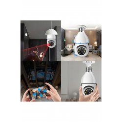 Λαμπτήρας κάμερας παρακολούθησης WiFi, Full HD 1080p, Περιστροφή 360°, Αισθητήρας κίνησης, Νυχτερινή όραση IR, Two-Wa
