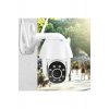 Κάμερα παρακολούθησης IP εξωτερικού χώρου WIFI Περιστρεφόμενη, αυτόματη παρακολούθηση, σύνδεση τηλεφώνου / υπολογιστή, έγχρωμη και