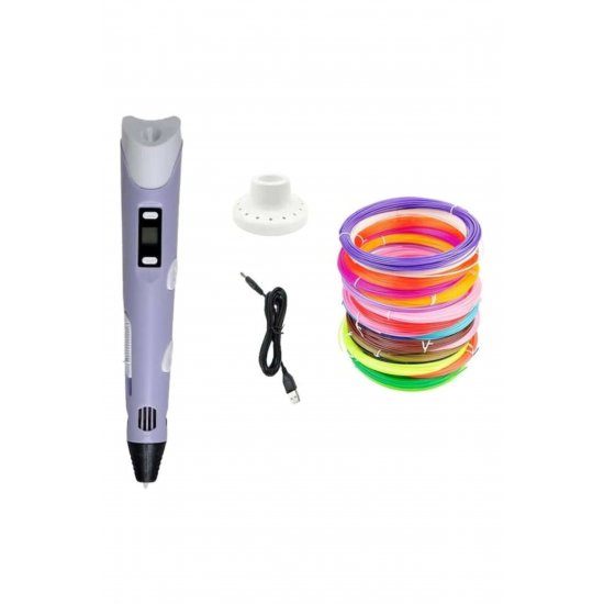 Στυλό 3D εκτύπωσης, 100m PLU Filaments, Μωβ, 16 cm Στυλό 3D εκτύπωσης, 100m PLU Filaments, Μωβ, 16 cm