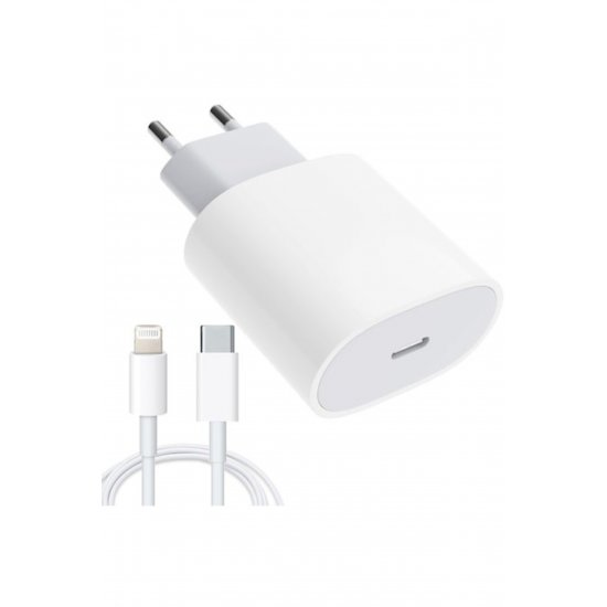 Φορτιστής συμβατός με iPhone, USB Type-C, Γρήγορη φόρτιση, ισχύς 20W, Flippy, Λευκό