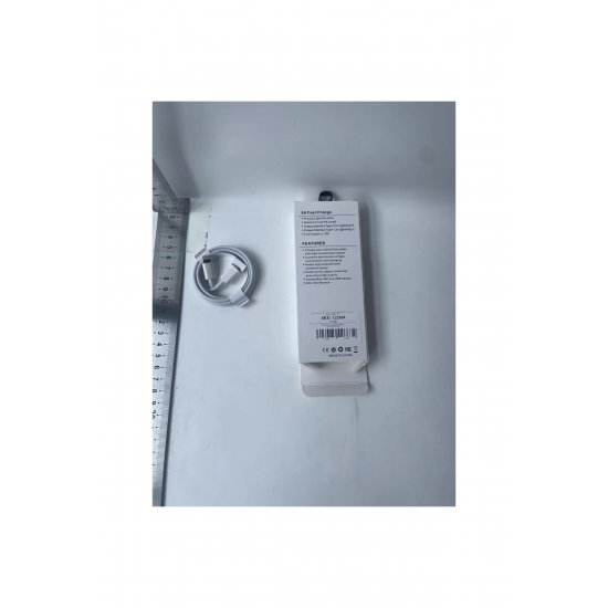 Καλώδιο δεδομένων και φόρτισης Apple, USB Type-C-Lightning, 1 μέτρο, Flippy, Λευκό