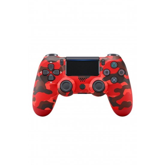 Ασύρματο χειριστήριο Doubleshock Joystick, Συμβατό PS4/Pro/Slim, Touchpad, Army Red