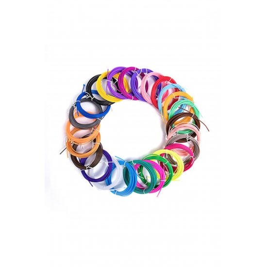 Σετ 20 Filamente pentru Creion 3D, PLA 1,75 mm, 10 m/buc, Πολύχρωμο