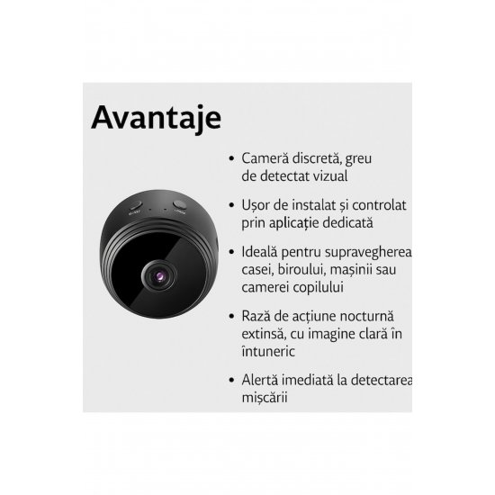 Κάμερα παρακολούθησης GermaNova Mini WiFi, 1080p, Full HD