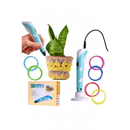 Στυλό 3D εκτύπωσης, 18 cm, USB, Τυρκουάζ Στυλό 3D εκτύπωσης, 18 cm, USB, Τυρκουάζ
