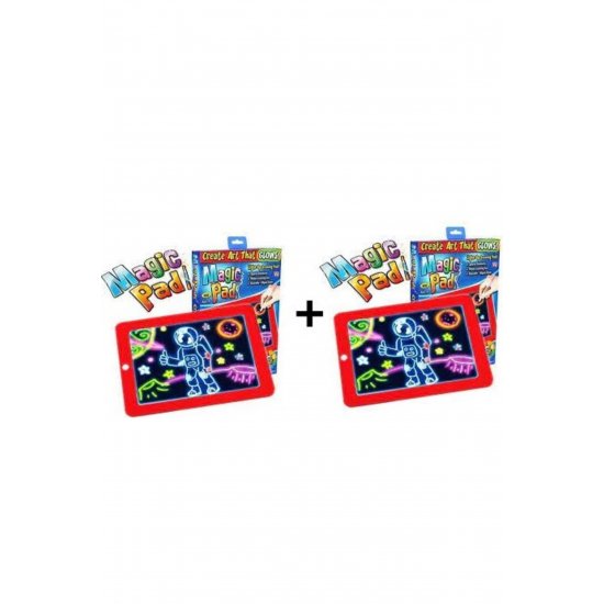 Oferta 1+1 Tableta luminoasa pentru desenat, Magic Pad, carioci speciale si sabloane incluse, εκτροπή