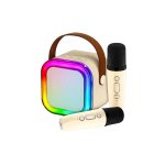 Bluetooth 5.3 Σετ ηχείων Karaoke με 2 ασύρματα μικρόφωνα, για ενήλικες και παιδιά NewEvo®