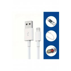 Γρήγορη φόρτιση, Flippy, USB-B Συμβατό με iPhone, tip Lightning, Incarcare Rapida, 2M, Alb