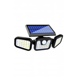 Triple Head Solar Lamp 72 LED, με αισθητήρα κίνησης, IP67 αδιάβροχο, για εξωτερικούς χώρους