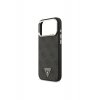 Guess Case με MagSafe για iPhone 17 Pro Max, PU 4G Triangle Logo SL, GUHMP17XP4TSRCMK, Μαύρο