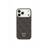 Guess Case με MagSafe για iPhone 17 Pro Max, PU 4G Triangle Logo SL, GUHMP17XP4TSRCMK, Μαύρο