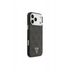 Guess Case με MagSafe για iPhone 17 Pro Max, PU 4G Triangle Logo SL, GUHMP17XP4TSRCMK, Μαύρο