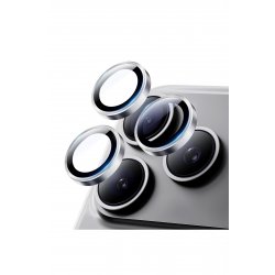 Προστατευτικό φιλμ κάμερας για iPhone 17 Pro/17 Pro Max, γυαλί 9H, Αλουμίνιο, Ασημί