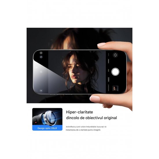 Προστατευτικό φιλμ κάμερας για iPhone 17 Pro/17 Pro Max, γυαλί 9H, Αλουμίνιο, Ασημί