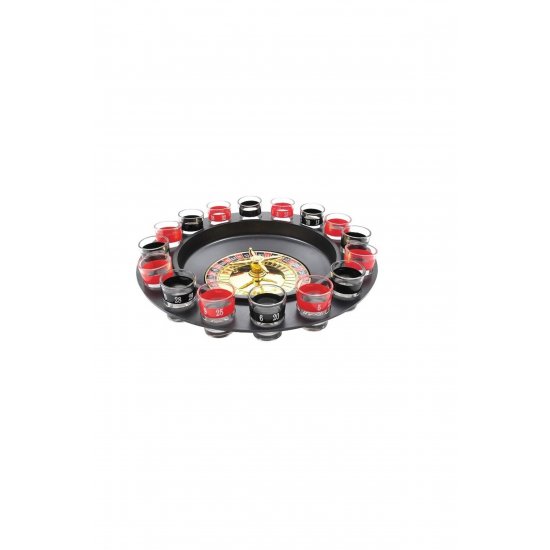 idealStore Roulette Game, Big Time Player, Διαστάσεις 6,5 x 4,8 cm, Αξεσουάρ με 16 σφηνάκια