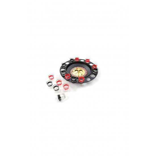 idealStore Roulette Game, Big Time Player, Διαστάσεις 6,5 x 4,8 cm, Αξεσουάρ με 16 σφηνάκια