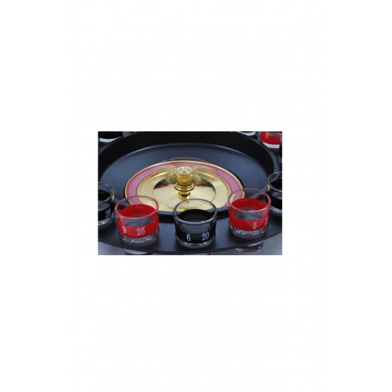idealStore Roulette Game, Big Time Player, Διαστάσεις 6,5 x 4,8 cm, Αξεσουάρ με 16 σφηνάκια