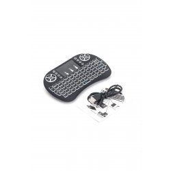 Techstar® i8 Ασύρματο φωτιζόμενο πληκτρολόγιο, Air Mouse, με Touchpad, για TV Box και Mini PC,