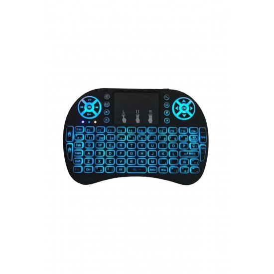 Techstar® i8 Ασύρματο φωτιζόμενο πληκτρολόγιο, Air Mouse, με Touchpad, για TV Box και Mini PC,