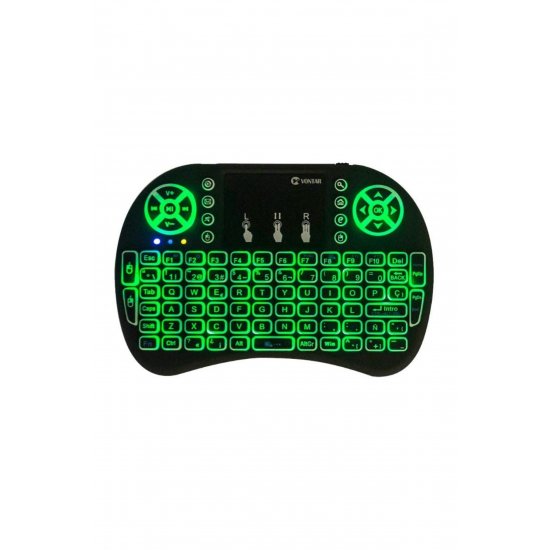 Techstar® i8 Ασύρματο φωτιζόμενο πληκτρολόγιο, Air Mouse, με Touchpad, για TV Box και Mini PC,