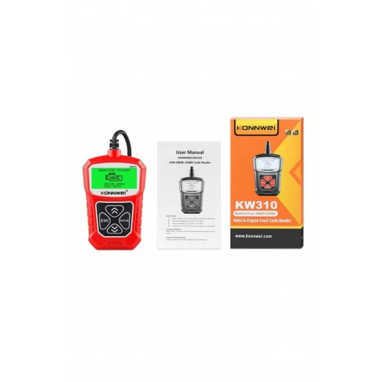 Διάγνωση OBD2 KW310, Κόκκινο, Εμφάνιση σφαλμάτων + Περιγραφή, Επαναφορά, Ζωντανά δεδομένα, ELM 327 OBDII Διάγνωση OBD2 KW310, Κόκκινο, Εμφάνιση σφαλμάτων + Περιγραφή, Επαναφορά, Ζωντανά δεδομένα, ELM 327 OBDII