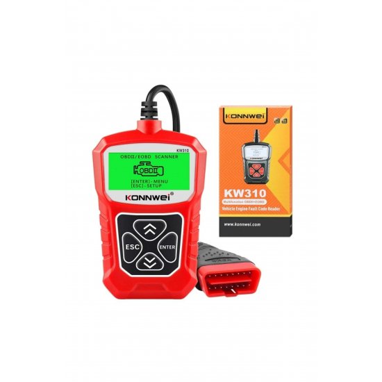 Διάγνωση OBD2 KW310, Κόκκινο, Εμφάνιση σφαλμάτων + Περιγραφή, Επαναφορά, Ζωντανά δεδομένα, ELM 327 OBDII Διάγνωση OBD2 KW310, Κόκκινο, Εμφάνιση σφαλμάτων + Περιγραφή, Επαναφορά, Ζωντανά δεδομένα, ELM 327 OBDII
