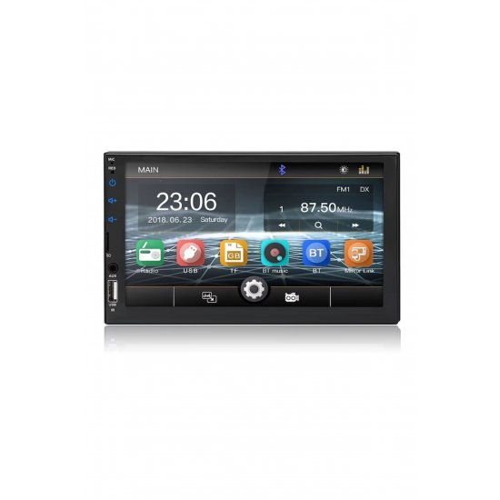 Σύστημα πλοήγησης GPS Android Auto με CarPlay, MP5 Player, οθόνη αφής, Bluetooth 7''