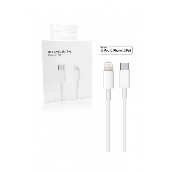 Καλώδιο DATA/CHARGING συμβατό με Apple 4GN33Z/A - USB C Lightning, 96W, 4.7A, 1m - λευκό
