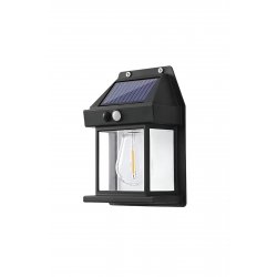 Teno® Solar Lamp LED Lantern Τύπος, IP65, Αδιάβροχο, εξωτερικό, μαύρο